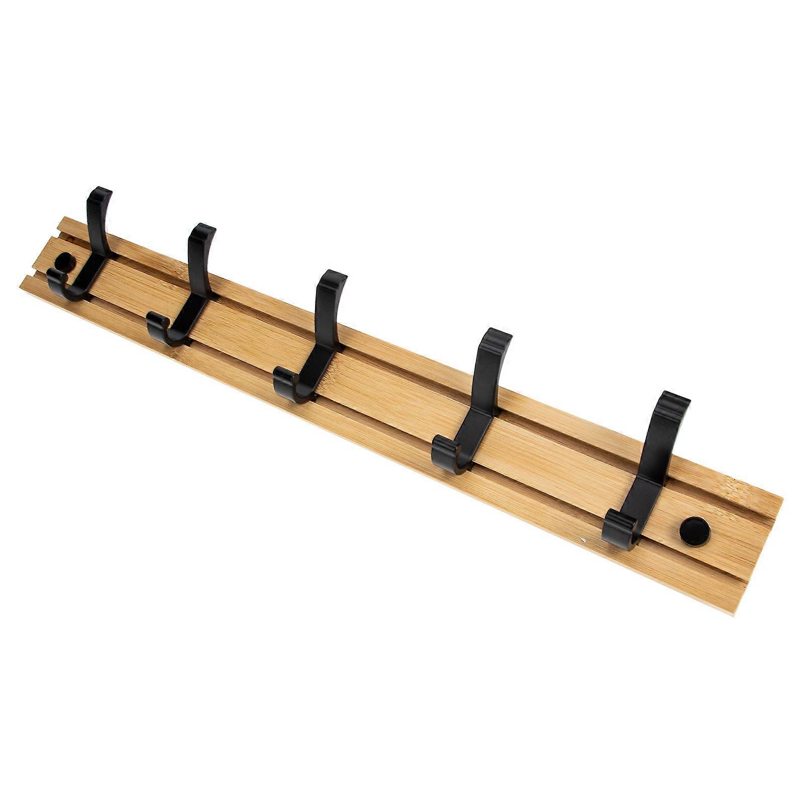 Coat Hat Hanging Hook Rack Bamboo for 1Set Practical Clothes Holder