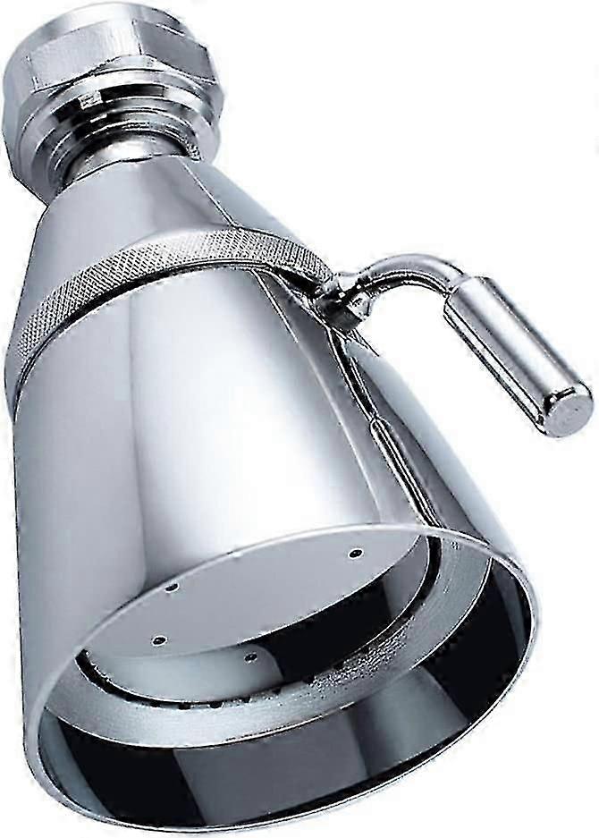 Angle Simple High Flow Shower Head, High Pressure, Solid Brass with Swivel Joint