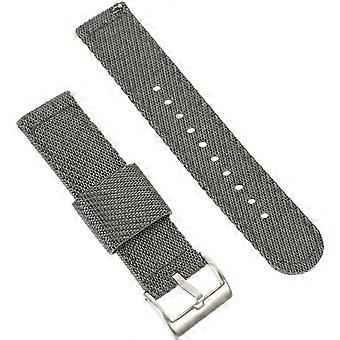 Durable Nylon Watch Band for Watch Replaceable Grey Woven Strap