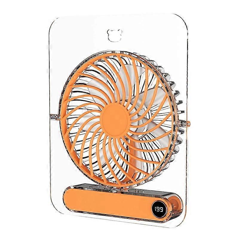 Folding Transparent Fan 199 Speeds Wall Mount USB Compact Space Saving