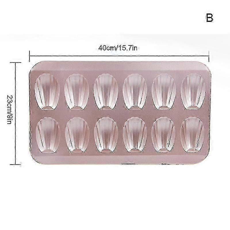 Shell cake baking pan, multi-functional, 12 or 6 slots design