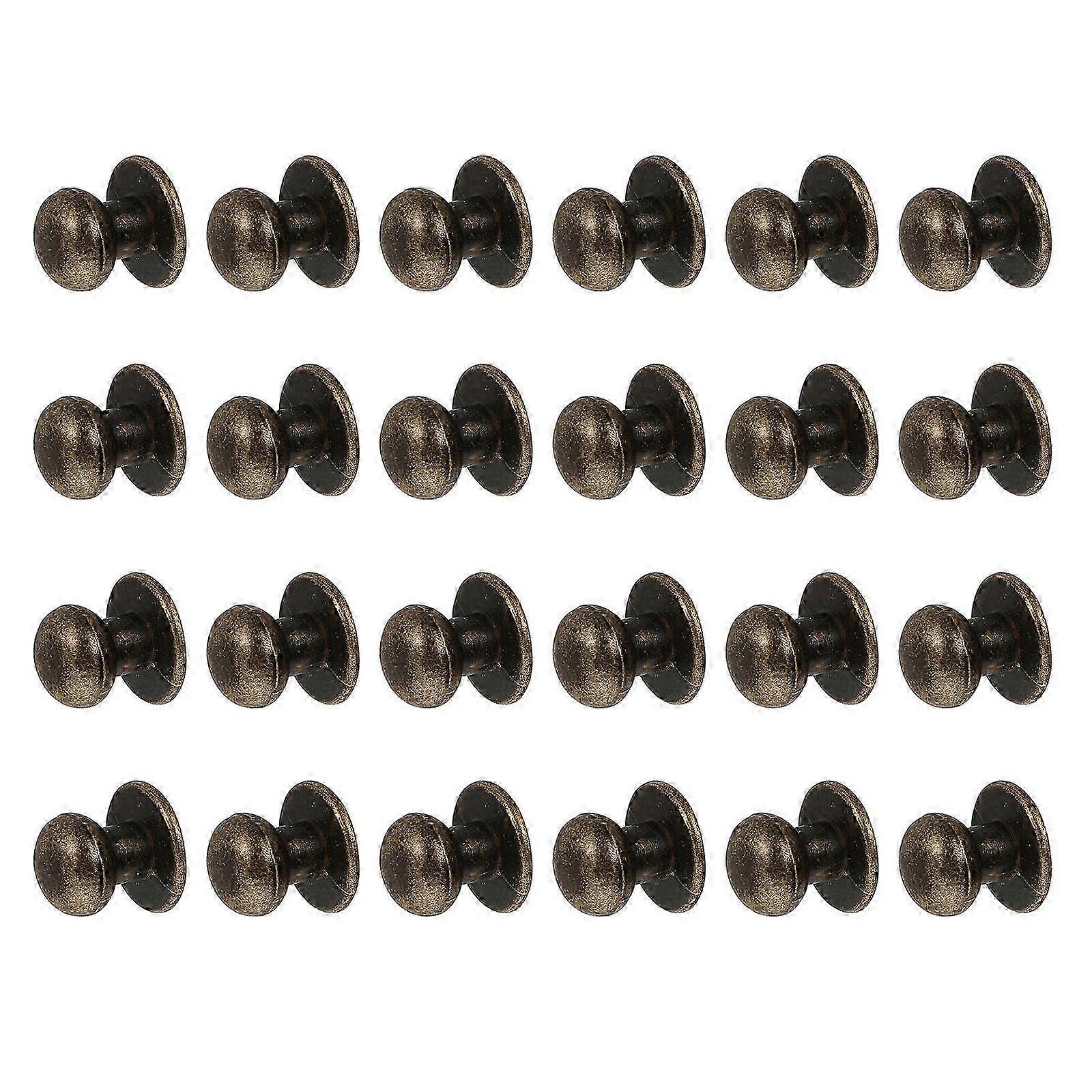 Home Use Zinc Alloy Drawer Handles Dark Brown 24Pcs Pacifier Shape Knobs