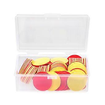100Pcs Round Counting Chips Plastic Round Bingo Chips Children Learning Toys