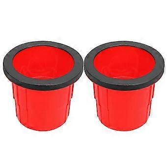 Pernas de pau antiderrapantes para crianças, brinquedo para treinamento de equilíbrio, 2 unidades, vermelhas, para brincar ao ar livre.