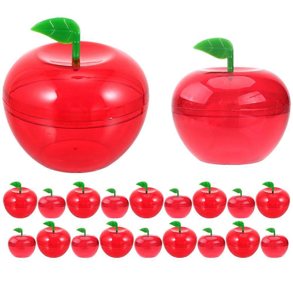 20pcs Apple Shape Candy Boxes Candy Holders Candy Packing Cases Party Supplies