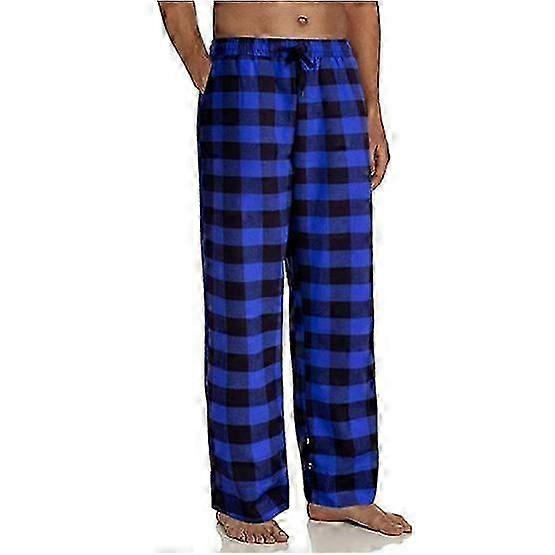 Karierte Herren Pyjamahose mit Taschen