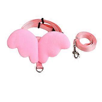Laisse pour chien avec collier aile d'ange et sangle pour chat (2 pièces)