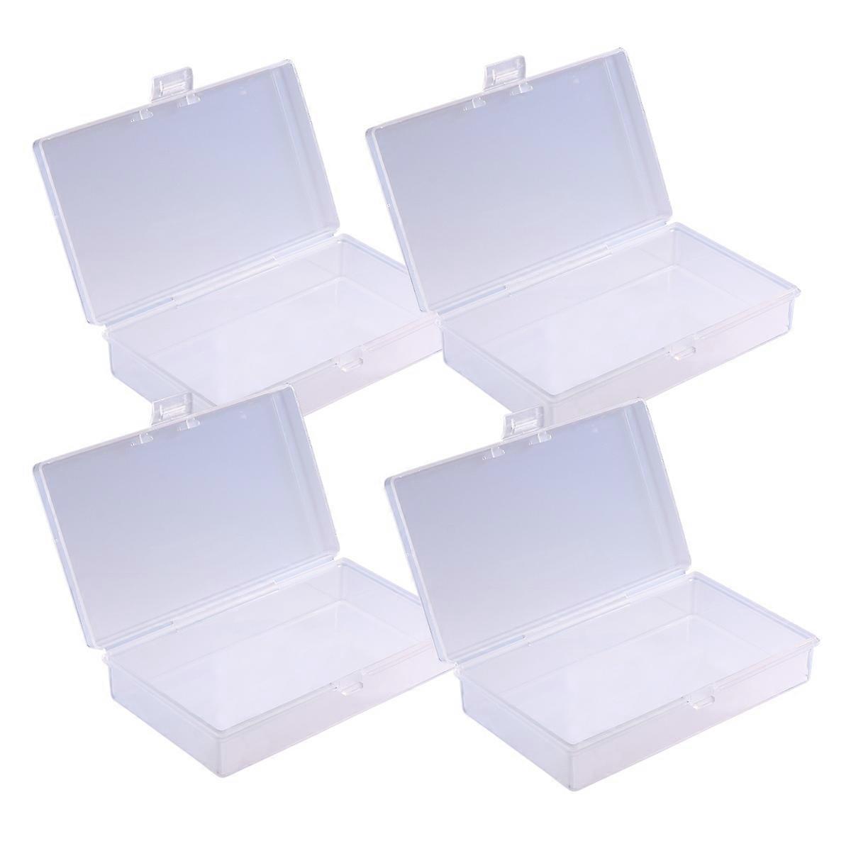 Plastic Boxes Transparent Plastic Case for Storage 6Pcs Useful Container