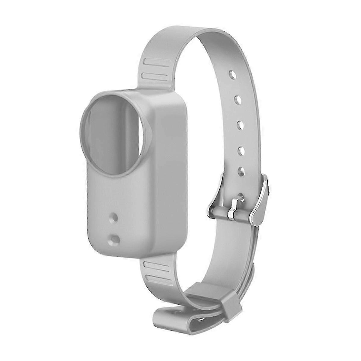 Adjustable Silicone Wrist Strap Mount for Camera, Compatible with Mini Cameras, Gray