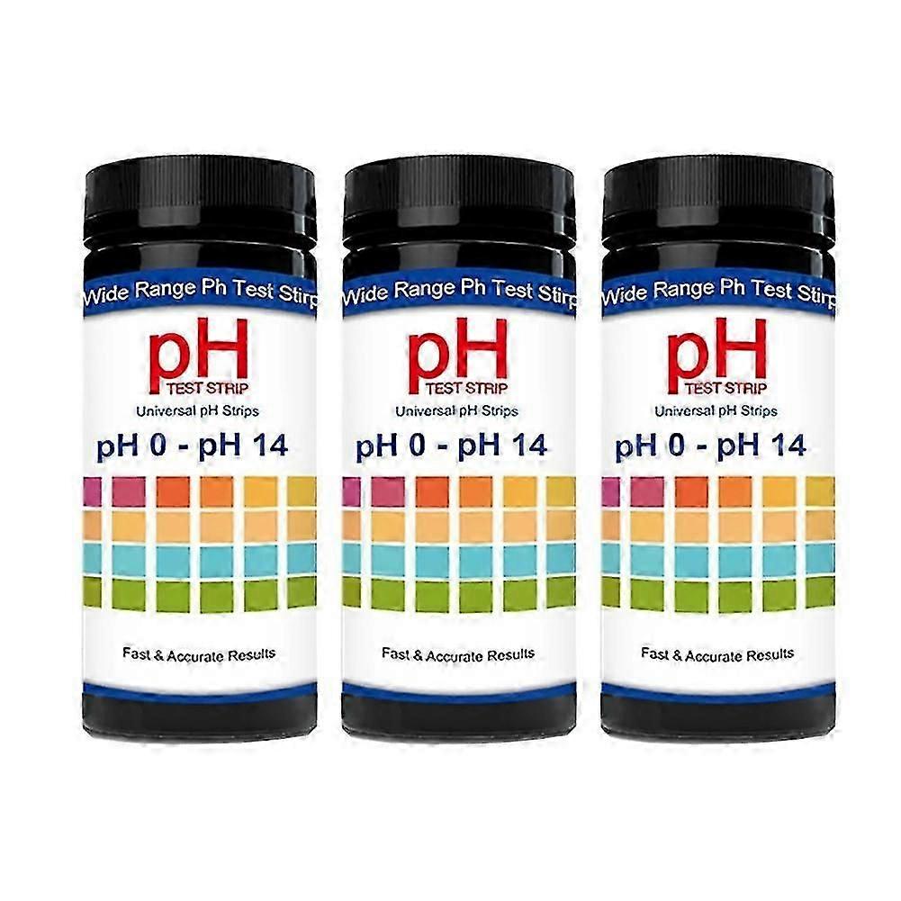 100Pcs Universal Ph Test Strips, Full Range 0-14, Quickly Ph Testing