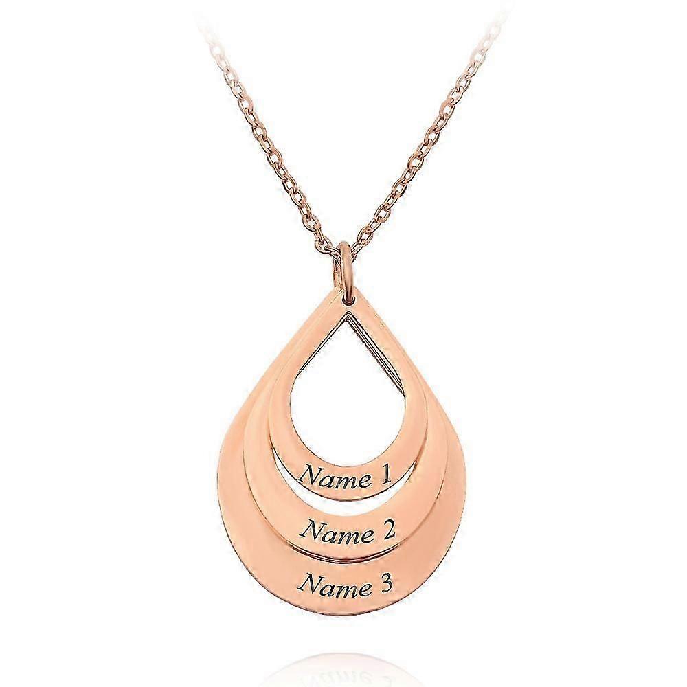 Personalized water-drop necklace