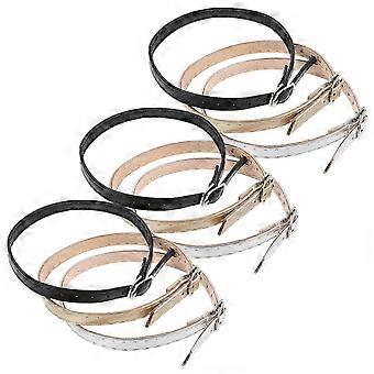 3 Paar verstellbare Damen-Schuhriemen für High Heels, rutschfeste Knöchelbänder, abnehmbar, für elegante Schuhe und Sandalen