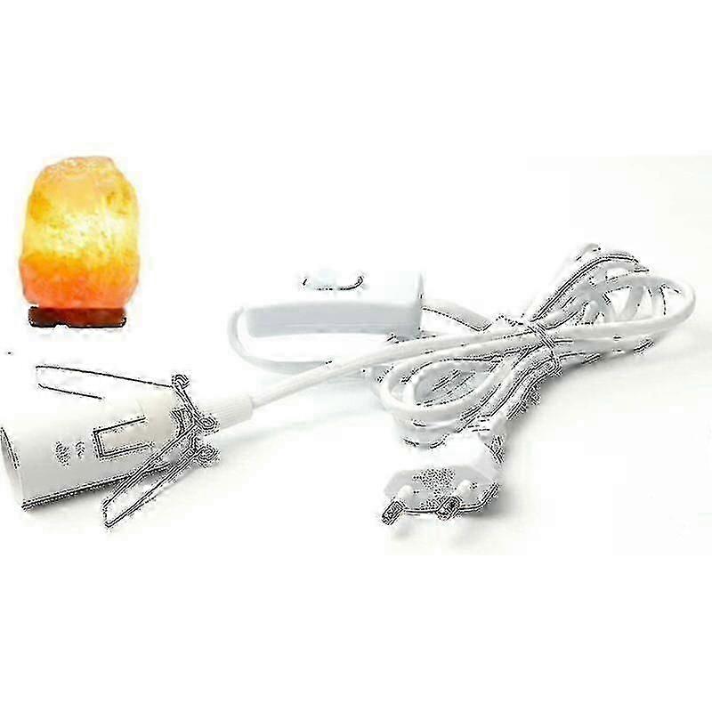 for Cable For Salt Lamp With Switch - E14-1.8 M - Socket For Salt Lamp, White