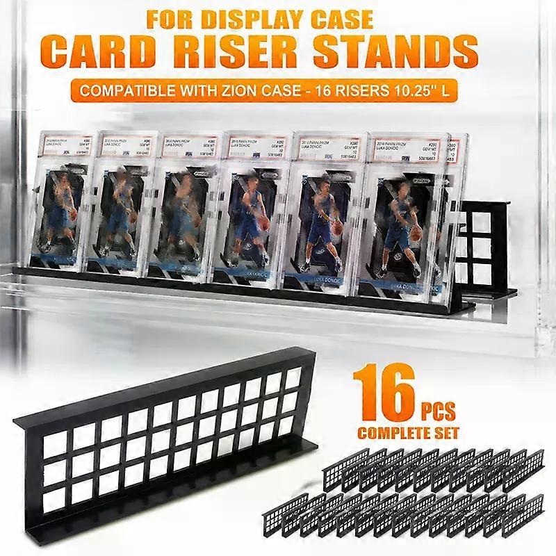 For Display Case Card Riser Stands Compatible with Zion Case - 16 Risers 1025 L