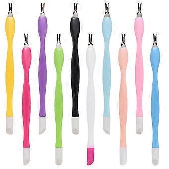 50pcs Dual-headed Dead Skin Trimmers Manicure Trimmers Exfoliating Tools