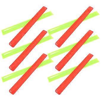 Reflective Slap Band for Hiking with 12Pcs High Visibility Slap Bracelets