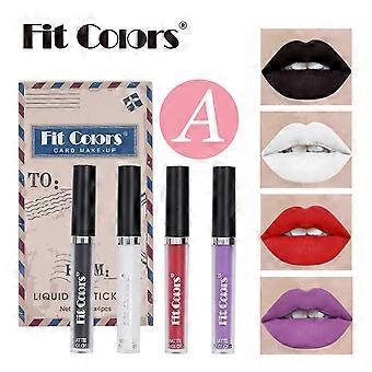 Planteekstrakter, der giver fylde til læber - fugtgivende lipgloss med kollagen og hyaluronsyre, 10 ml, 4-pak
