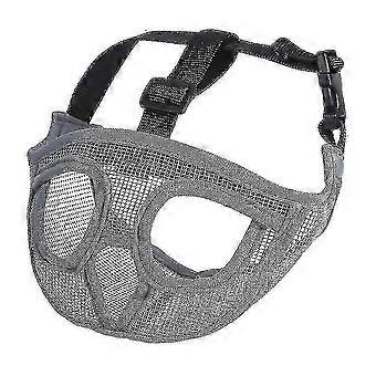 Short-nosed dog muzzles, S/M/L sizes, adjustable straps, breathable and easy to store, prevent biting