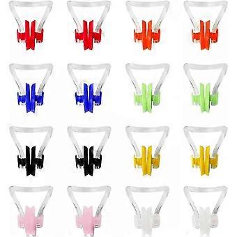 Swimming Nose Clips 16 Pack, Reusable Silicone Nose Plugs, Waterproof Swim Training Nose Protector for Kids and Adults
