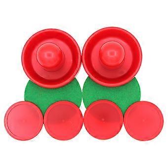 1 Set of Professional Air Hockey Pucks Pushers Replacement Round Pucks for Game