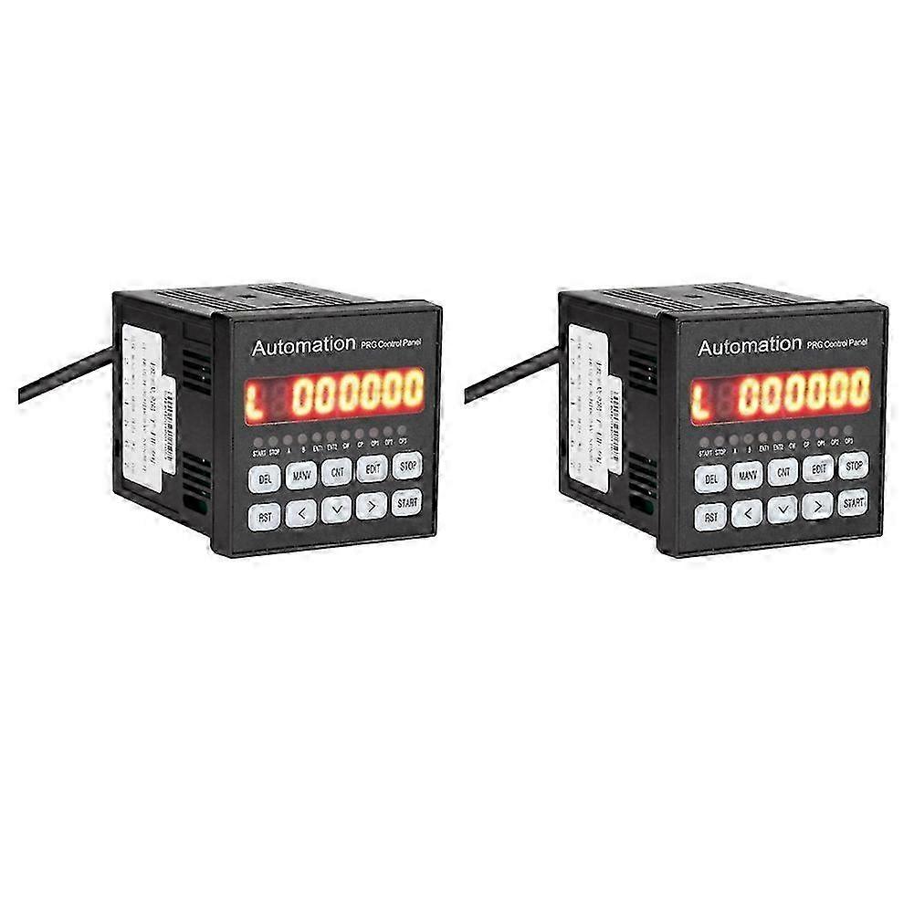 2X Black 40KHz Single Axis CNC Servo Stepper Motor Motion Programmable Controller