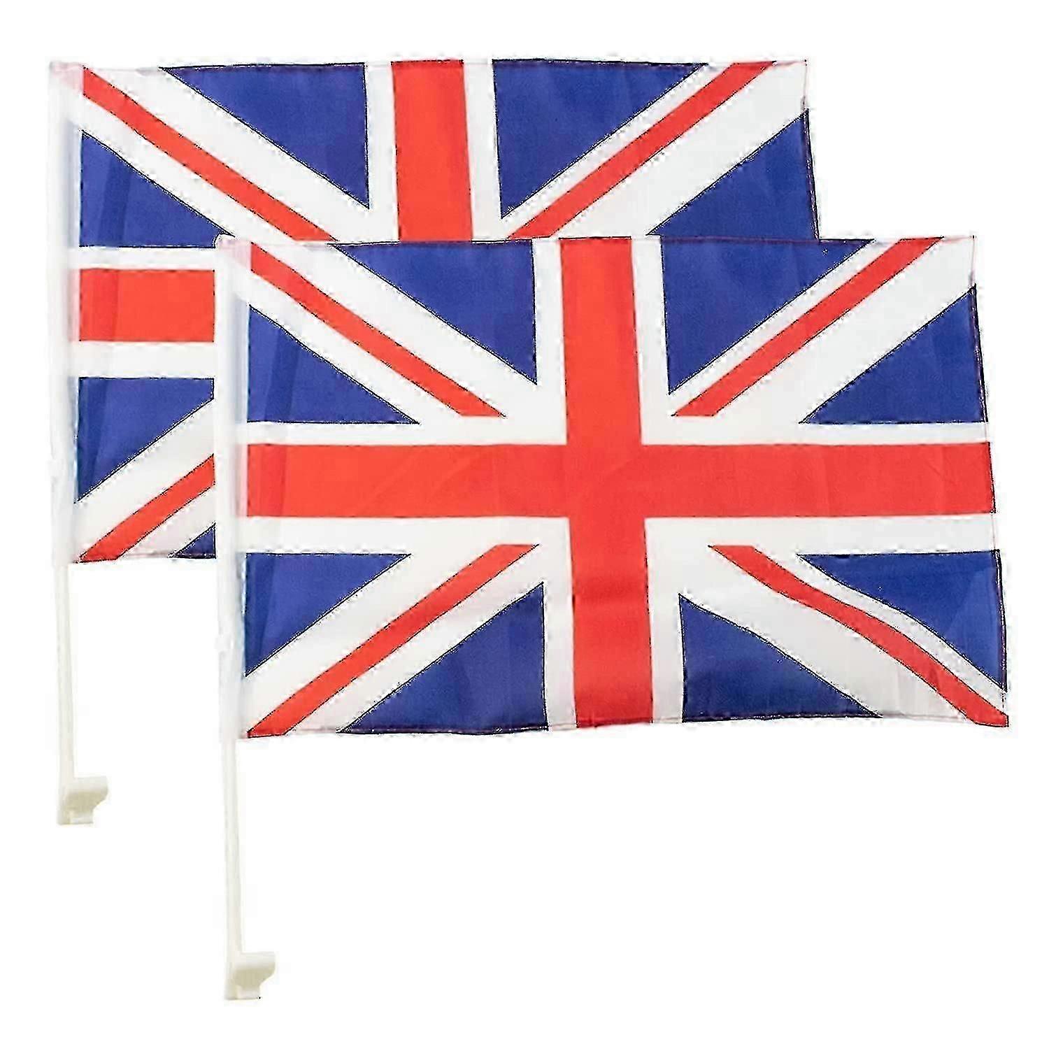 2er-Pack Union-Jack-Autofahnen N