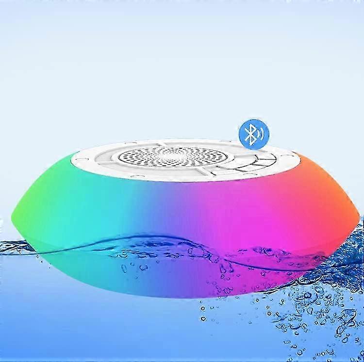 Floating LED Pool Light with Speaker, 8 Light Modes, Waterproof