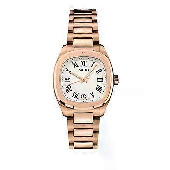 Mido Multifort TV 28 Quarz roségold weiß (M049.110.33.263.00)