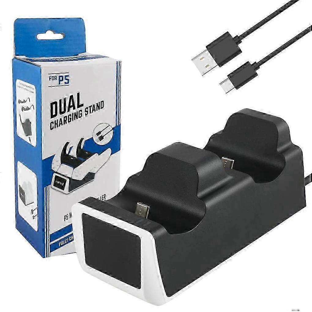 Game Controller Charger Plastic Station Portable LED Game Controller Charging Dock Replacement for