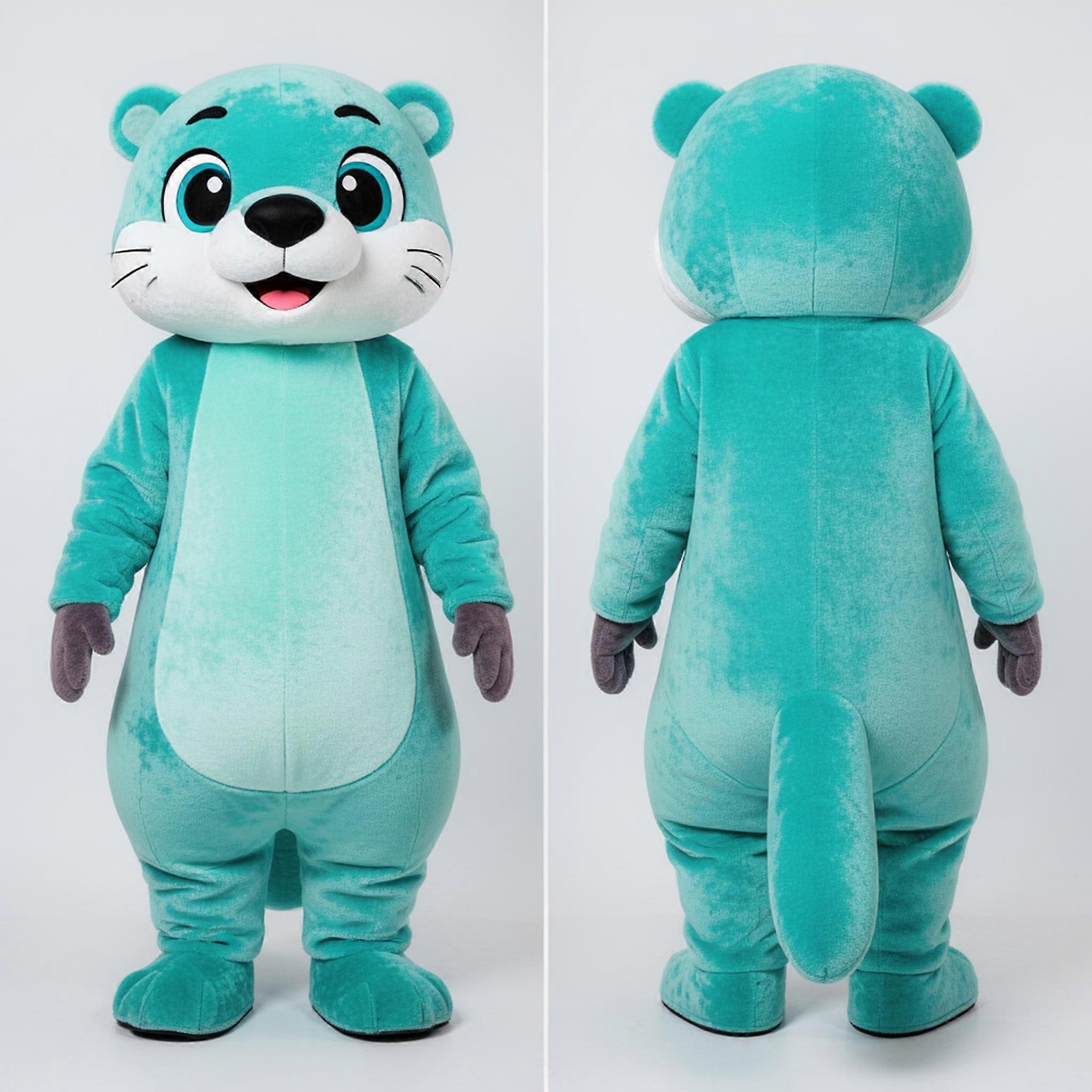MASTICOT Turquoise Playful Otter Mascot