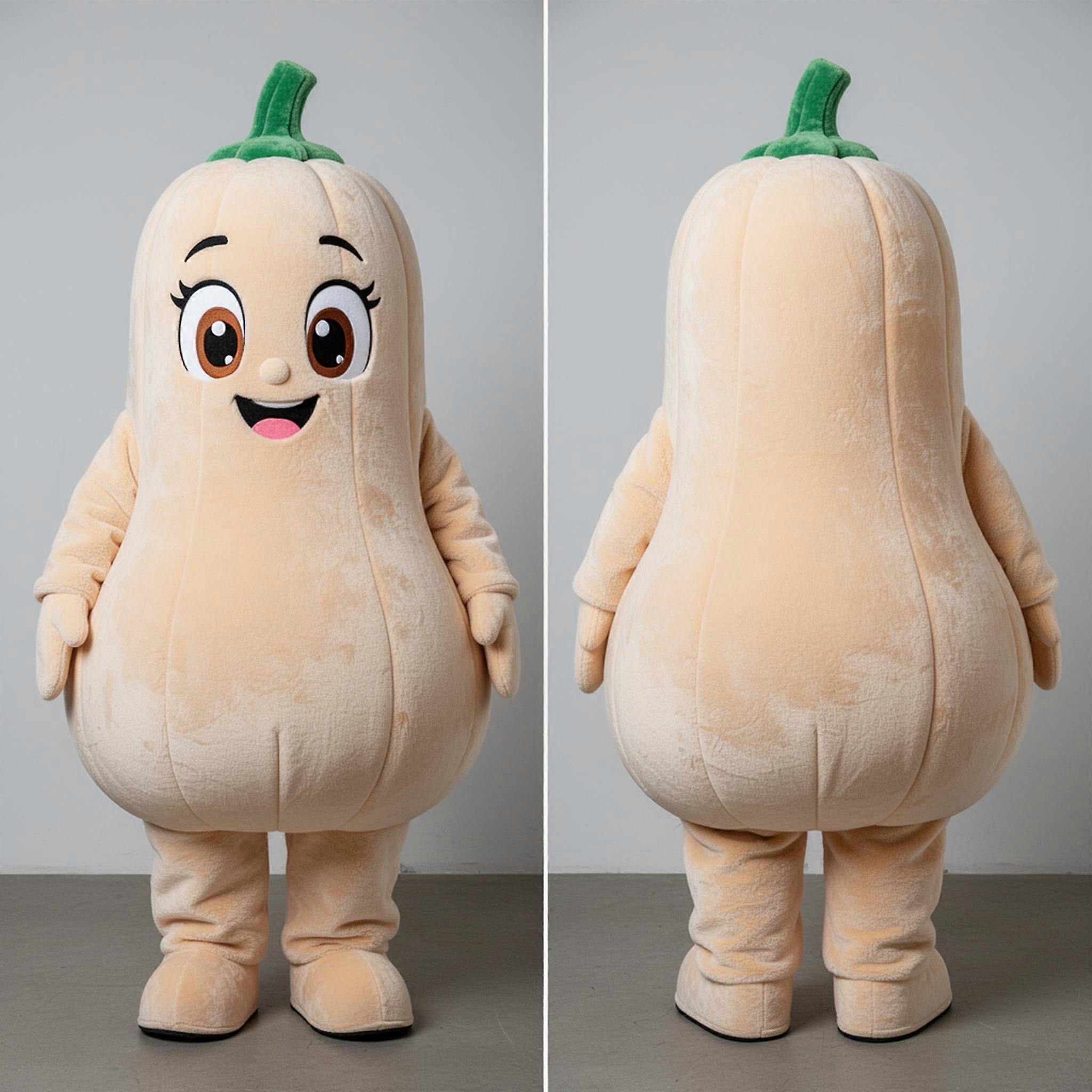MASTICOT Velvet Orange Gold Squash Mascot