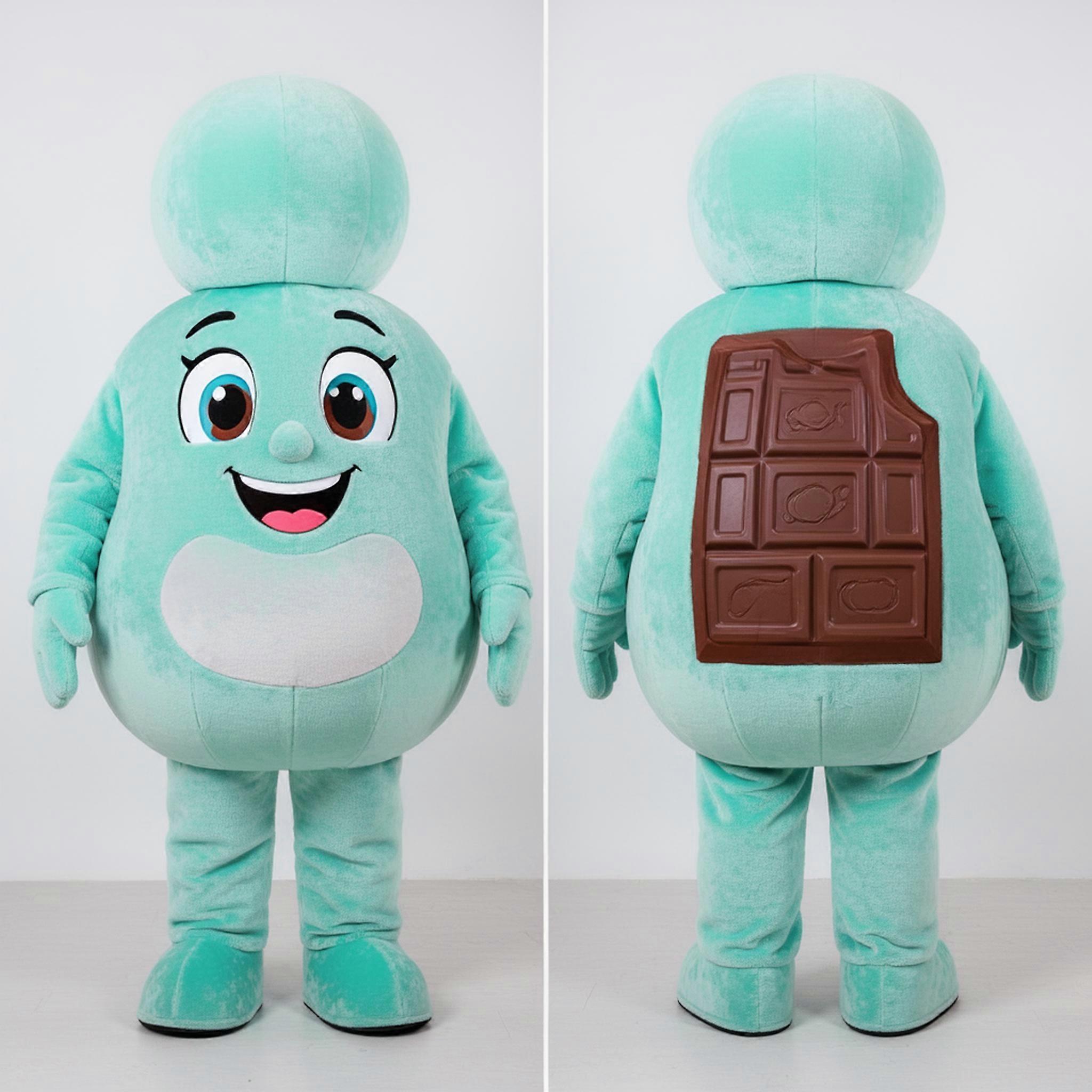 MASTICOT Velvety Teal Broad Shouldered Chocolates Mascot