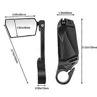 1 Pair Handlebar Bike Mirror Adjustable Rotatable Safe Rearview Mirror Bike Mirror