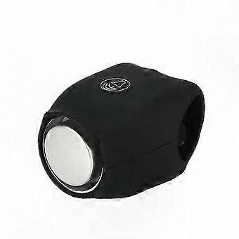 Cycling Bicycle Handlebar Horn, 120dB Waterproof Silicone Bike Bell with 5 Switchable Ringtones, 10mAh Battery, Black
