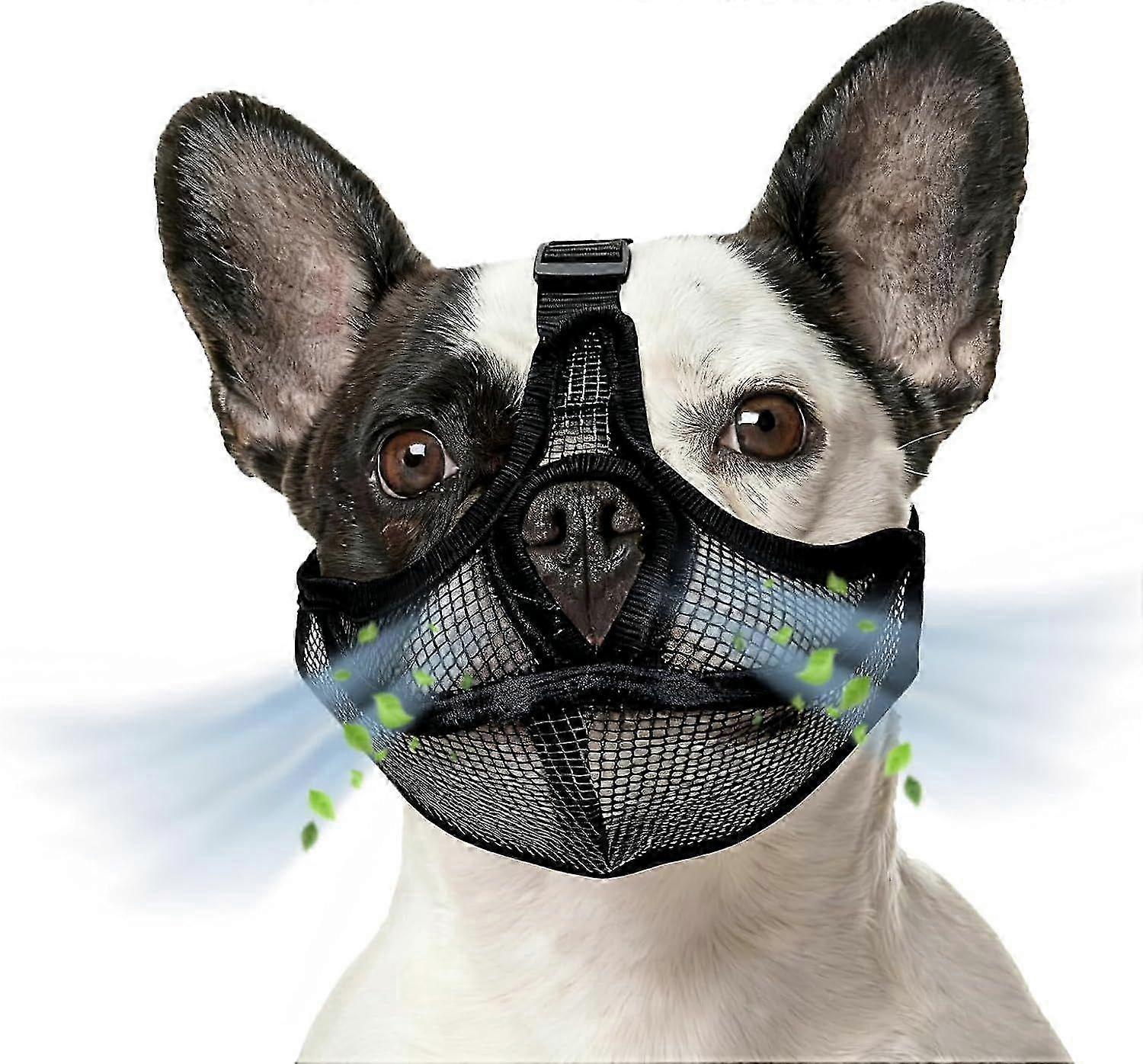 Adjustable Mesh Muzzle for Bulldogs