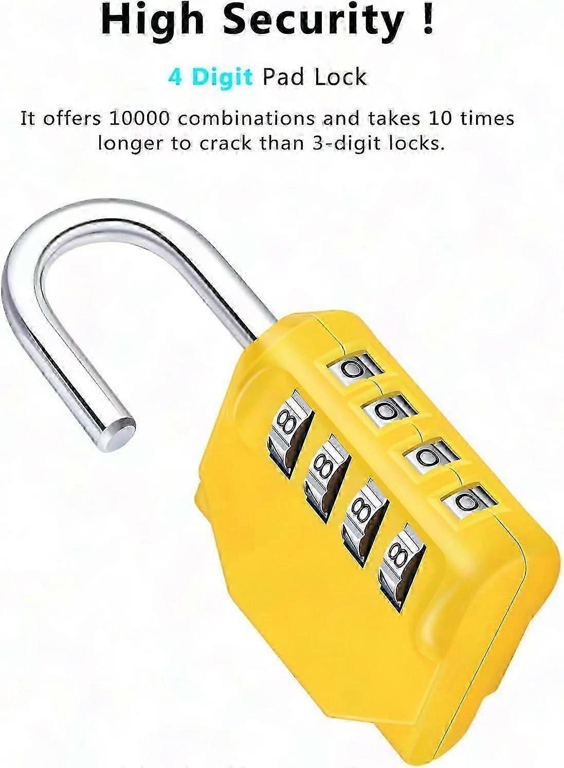 4 Digit Combination Locker Padlock For Outdoor