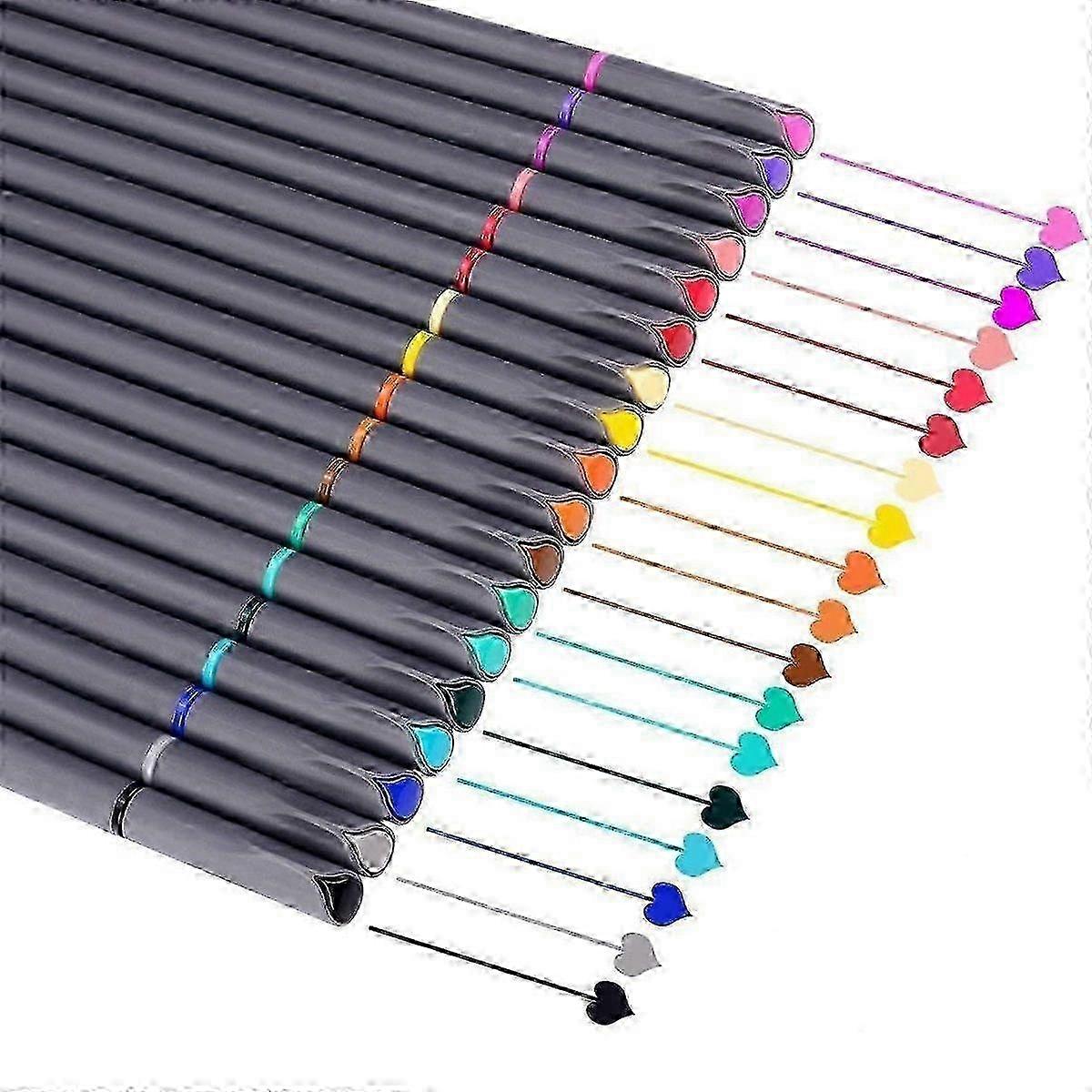 Colored pens - 18 vibrant colors