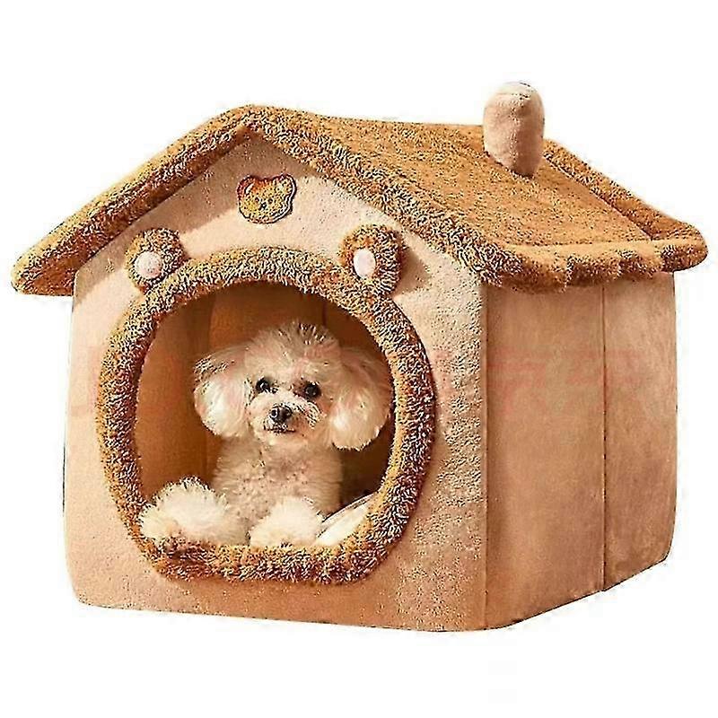 Foldable Plush Dog Bed Kennel