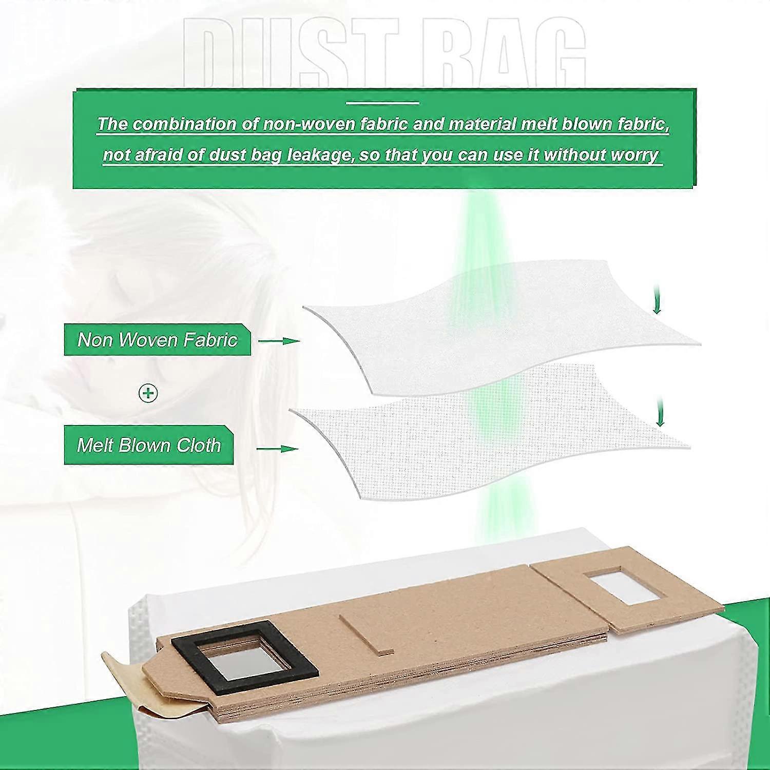 10 Sacchetti Polvere Per Xiaomi Roborock T7S, T7S Plus, S7, S7 Plus - Ricambio - 4