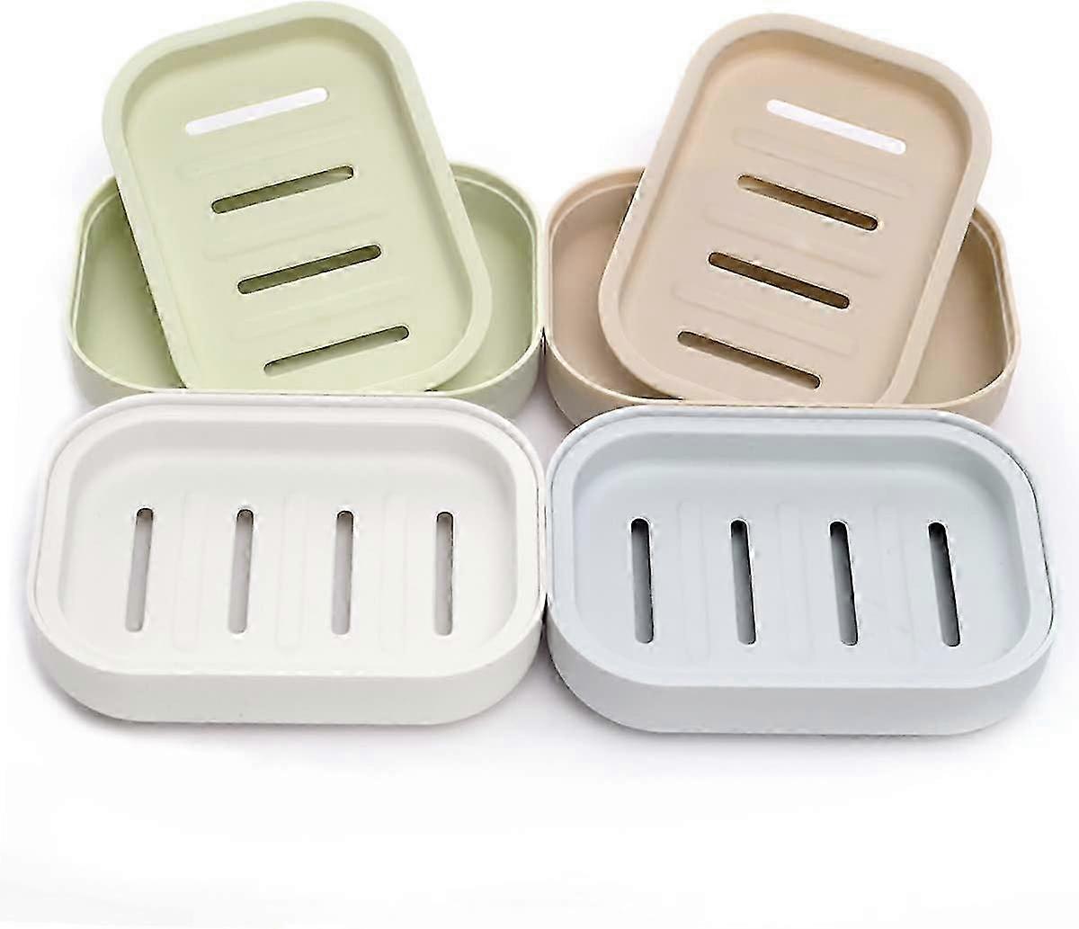 4x Double Drain Soap Holder