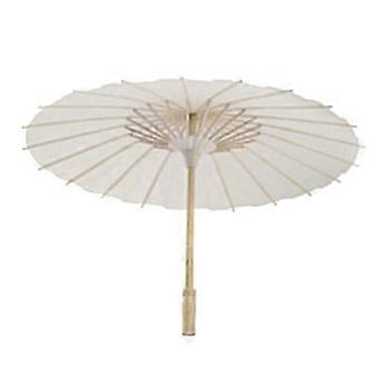 Paper Parasol Beach Umbrella White DIY Umbrella Photography Props for Baby Shower Partys Wedding 60cm/23.6inch-SNNGV