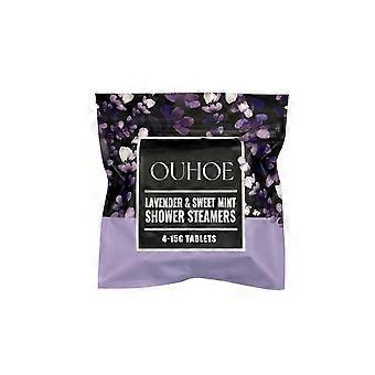 2-Piece Aromatherapy Shower Tablet Set, Lavender Scent, Gentle Cleansing and Moisturizing with Long-Lasting Fragrance
