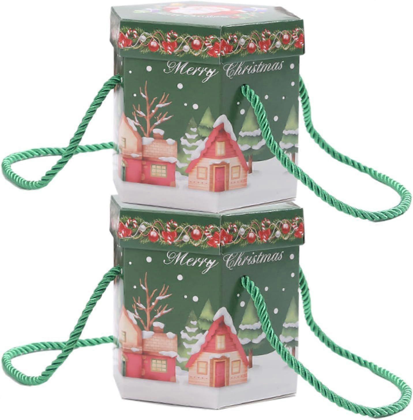 20/30 st Julklappsaskar Julaftons Presentaskar, Julbords Presentaskar, Jul Papper Godisaskar