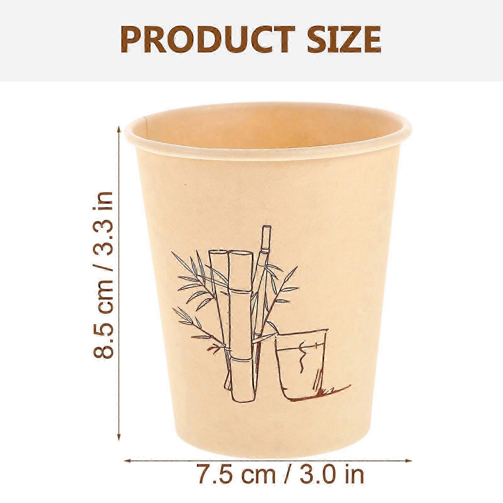 Disposable Coffee Cups Paper Cups compatible with Party Use 150Pcs