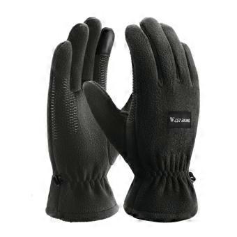 WEST BIKING Thermal Touchscreen Gloves Fleece Cycling Gloves Touch Screen Warm Gloves for Bike Electric Scooter Riding M A