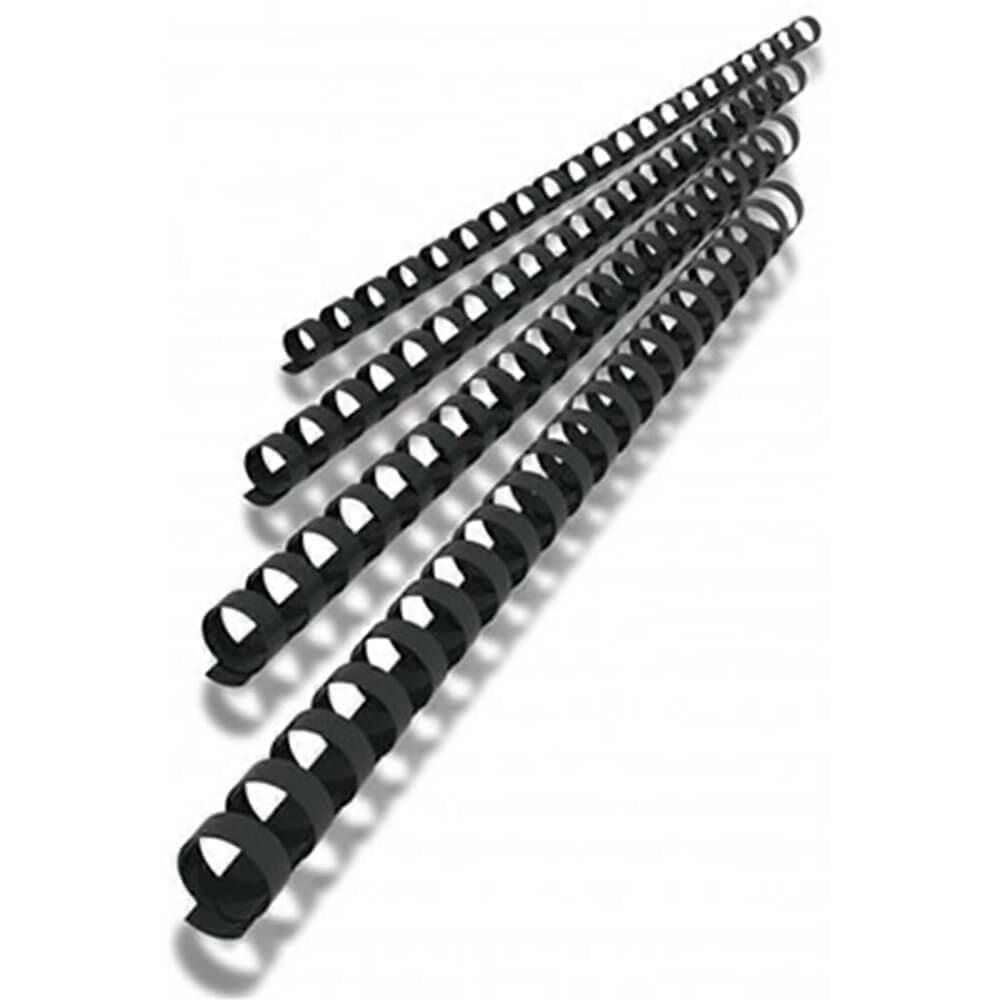 Rexel Binding Combs 100/Box 9.5mm Black Quality Plastic Cost Effective Durable