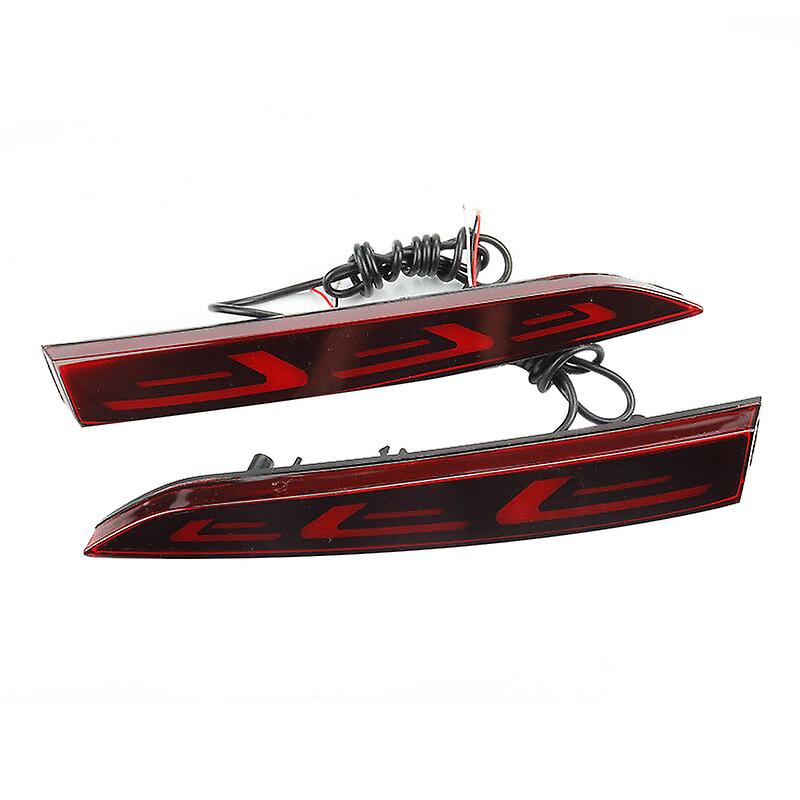 for Accent 2017-2019 LED Rear Bumper Reflector Brake Light Fog Light Lamp Indicator Lights Tailligh
