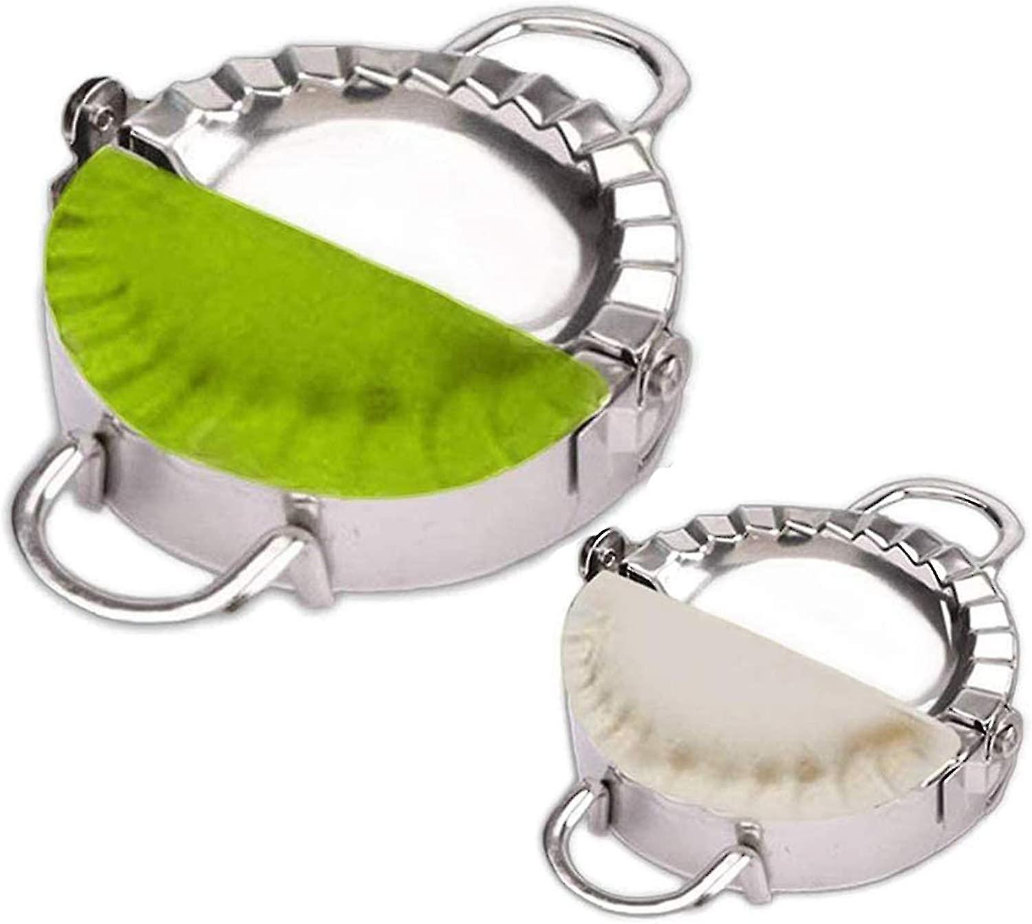 Stainless Steel Dumpling Ravioli Maker Press, 2 Pack Mold - Wonton Mould, Easy-tool For Dumpling Wrapper Dough Stamp Cutter Pastry Pie Making (small 3