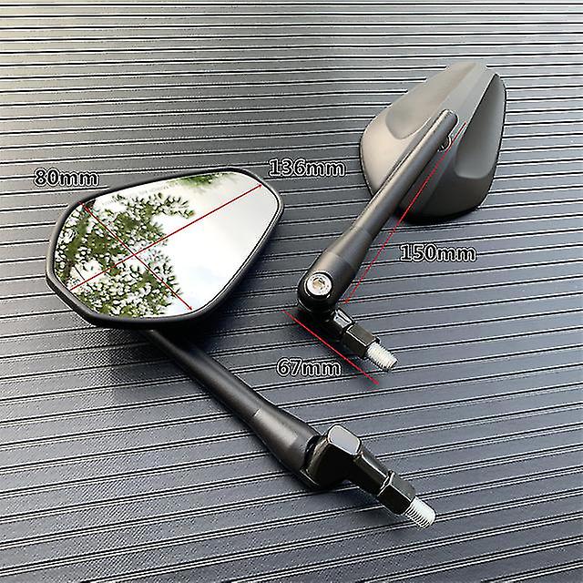 Foldable Cycle View 2pcs Oval 10mm Scooter E-bike View S Back Side Convex For Ktm Klx