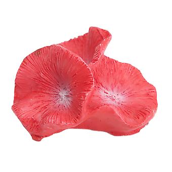 Adornos de coral de acuario Decoración de plantas de coral de pecera de resina roja para paisaje de acuario